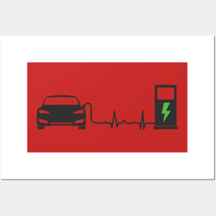 10 Things I Love About My Tesla (Dark Front Light Rear Text) Posters and Art